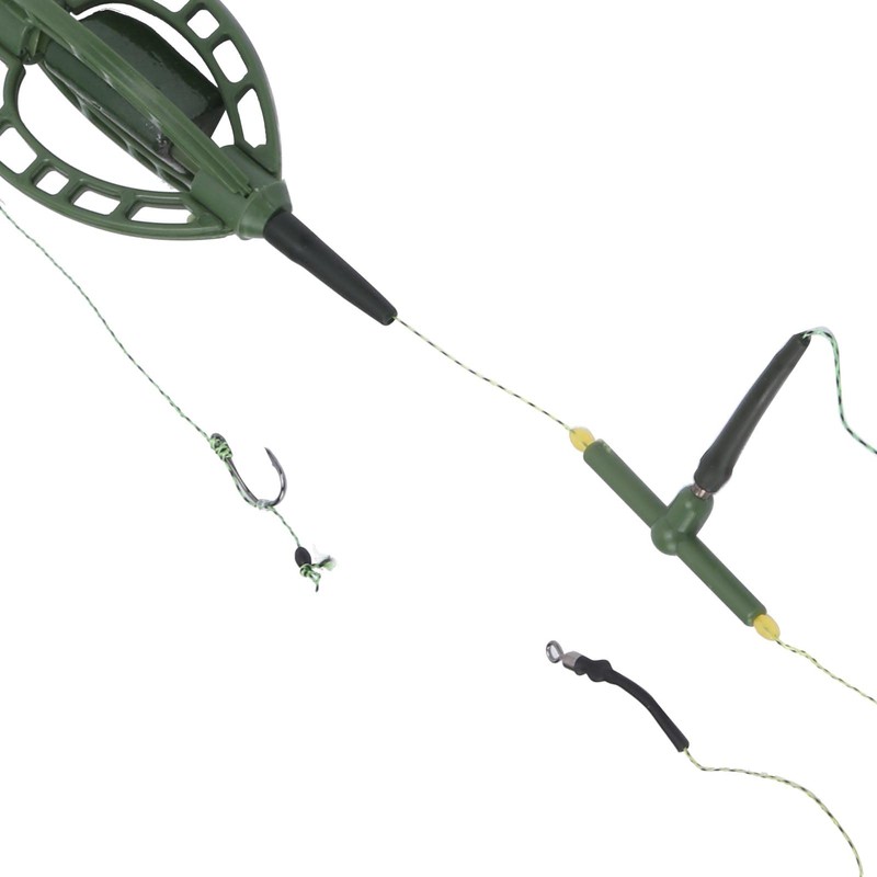 Lwuey Fishing Baits Hooks, Carp Cage Fish Feeder Tackle Accessory