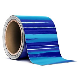 VViViD Blue Mirror Chrome Air-Release Adhesive Vinyl Pinstripe Tape Roll (3 Inch x 20ft)