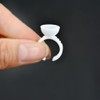 100 Pieces Lash Glue Holder Rings Cups Pigment Rings False