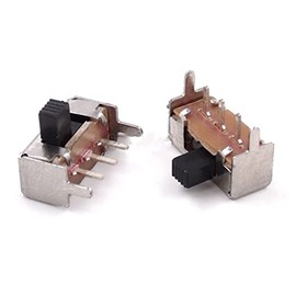 ELTOX Micro Switch 20PCS Toggle Switch SK12F14G4 Horizontal 2 Position Handle high 4mm sk12f14 Slide Switch