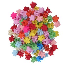 Mini Pinzas para el Cabello para Niñas, Pequeñas Pinzas para el Cabello, 100 Piezas Coloridas con Colores Vibrantes para el Peinado Diario de los Niños