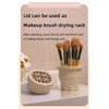 Iborrys - cepillo para polvo de maquillaje de silicona para