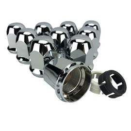 ALCOA Wheels, 10 Pieces of H-188, 33mm Hex Flange Hug A Lug Nut Covers with Inner Clamps