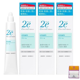 2e Cream 1.1 oz (30 g) x 3 Pieces, Sensitive Skin, Hypoallergenic, Anniversarich Gift Included