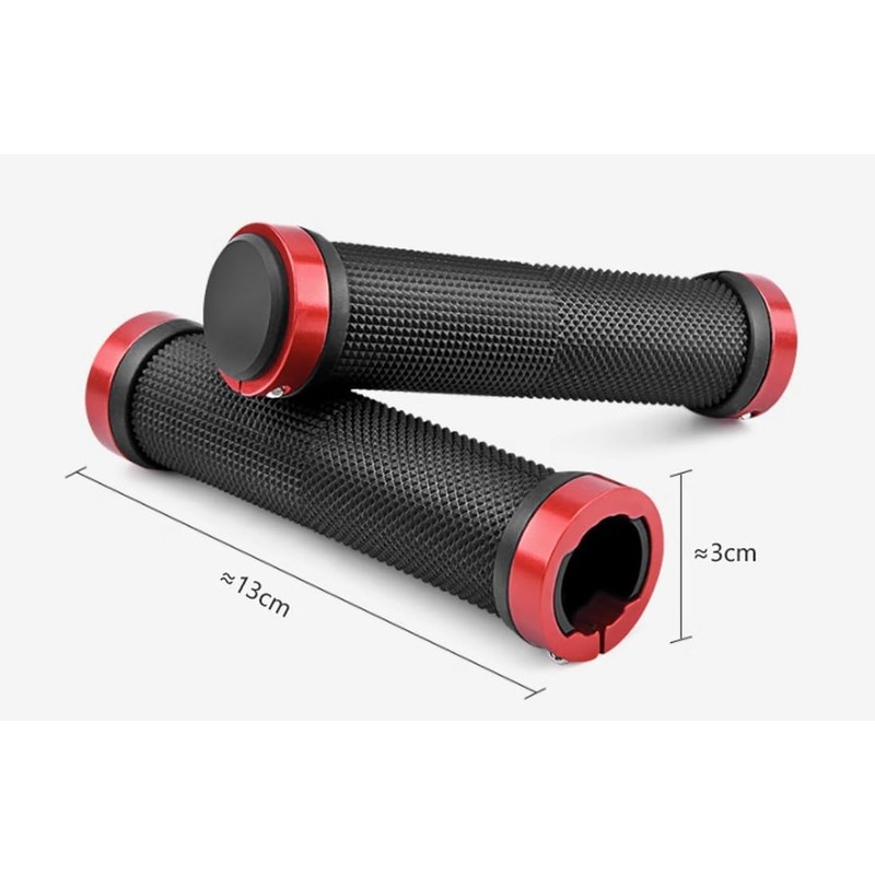 Bike Handlebar Grips Bicycle (Red)
