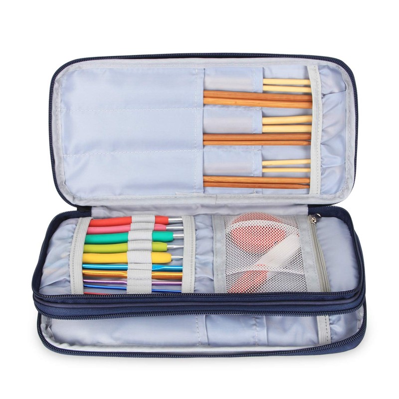 Teamoy Knitting Needles Storage Case, Loop Needles (Up to 9.8