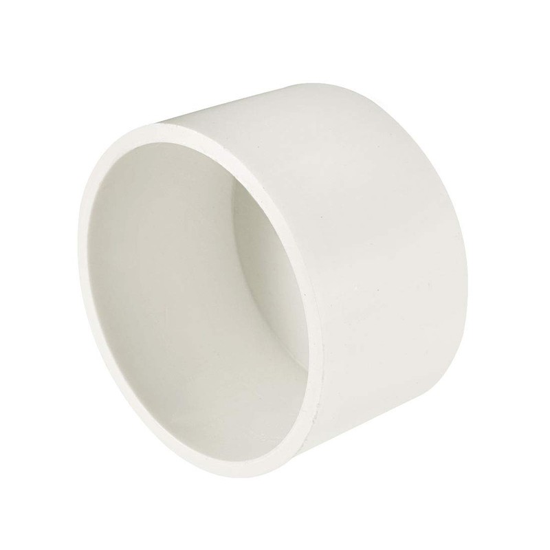 sourcing map 50mm PVC Pipe Cap Fitting, Slip Socket External