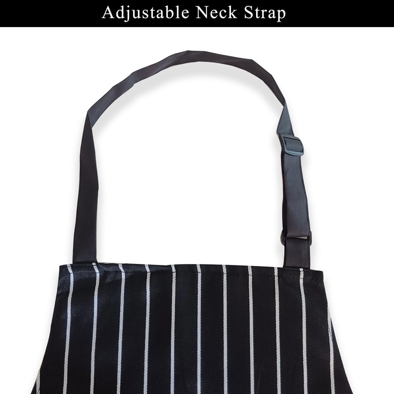 DILLMAN Kitchen Cooking Adjustable Aprons - Men Women Bib Soft