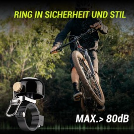 Bicycle Bell Bicycle Bell with Loud Crisp Clear Sound, Road and Mountain Bike Bell Adults Children