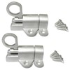 BRIOTA Pack of 2 Automatic Locking Door Bolts, Spring Locking