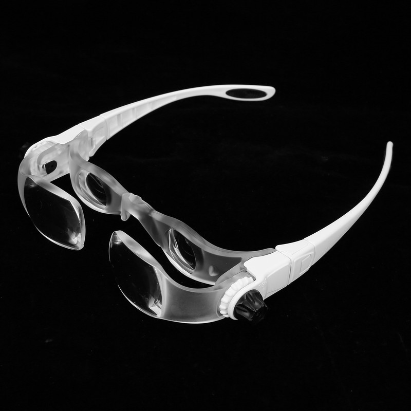 Head Mount Magnifying Glasses Folding Magnifier for Mobile Phone Reading