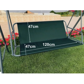 Replacement Swing Seat Cover Garden Swing Seat Cover Hammock Chair Garden Swing Chair Outdoor Garden Chair Covers Bench Cover (120cm x47cm x47cm, Green)