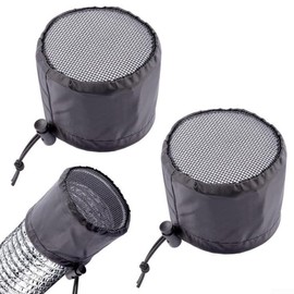 SPORTARC 2 x Grow Tents Ventilation Cover Duct Filter Net for Extractor Fan Plant Growth Black Mesh (8") 1B206Y8VK9975RYZ5ABGB1L50RE72