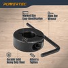 POWERTEC Drill Bit Stop Collar Set, 7 Piece Set Adjustable