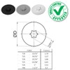 cyclingcolors 10x Cover Caps for Torx Screws Screw Cover Screw