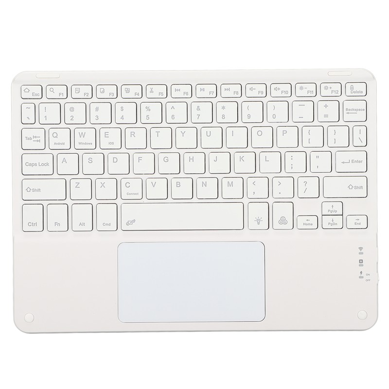 Wireless Keyboard with Touchpad Quadrate Keycap Ultra Thin 10inch Wireless