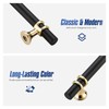 Ravinte Hardware 5 Pack 8-13/16 Inch Matte Black&Gold Cabinet Pulls