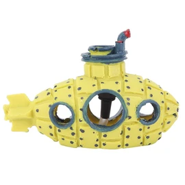 Submarine Stone Set Yellow Aquarium Decoration, Realistic Air Bubbler Fish Tank Decoration, for Fish Tank