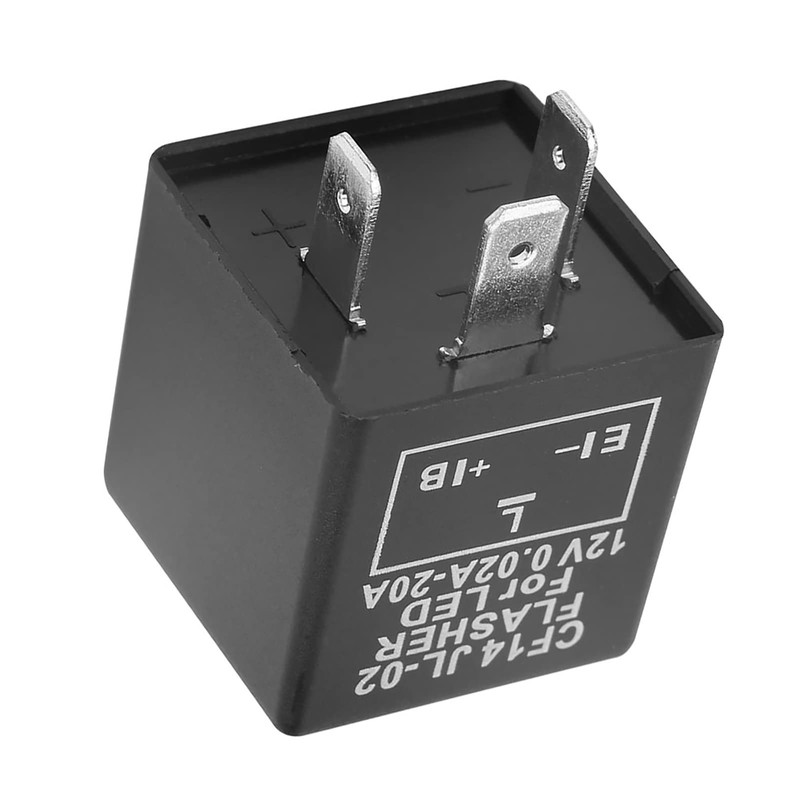 Honiwu LED Flasher Relay, 12V 3 Pin LED Indicator Relay,