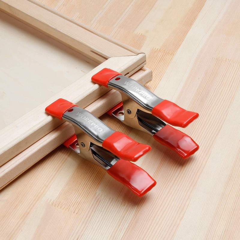 WORKPRO W032007 Steel Spring Clamp, Heavy-Duty, 2-In., Non-Marking PVC Coated