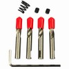 McJ Tools 4pack Pilot Drill Bits for Metal Hole Cutters