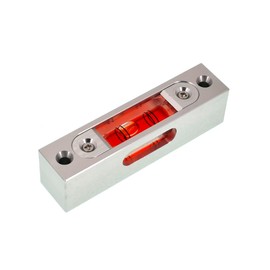 Bar type high-precision level, high-precision aluminum alloy metal adjustable level, bubble square bar type luminous magnetic multi specification ruler (66x15x17mm)