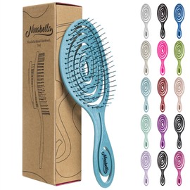 Ninabella Hair Brush without Pulling - Brush for Men and Women - Detangler Brush Also for Curls & Long Hair - Detangling Brush Hair Brushes - Petrol