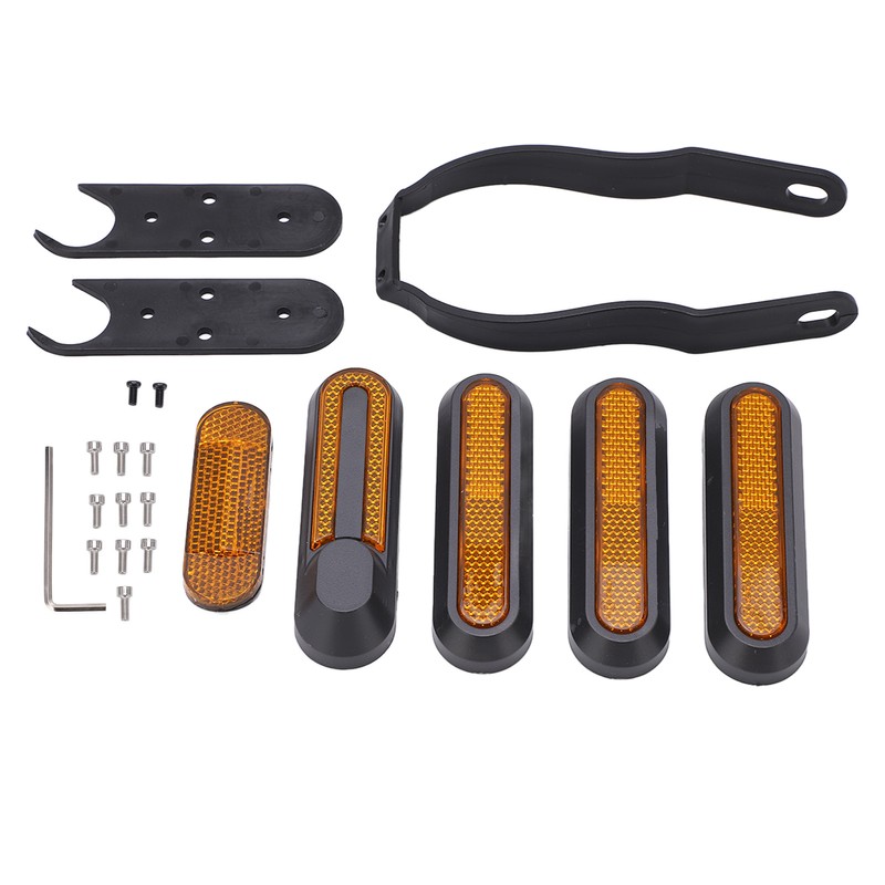Wheel Reflective Strip Scooter Night Reflector Parts with Screws Bracket