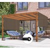 INFRANGE 8' x 12' Universal Pergola Shade Cover Replacement Canopy