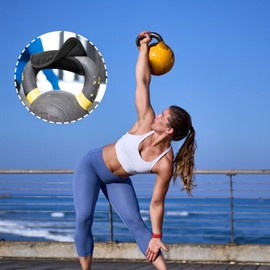 Kettlebell Handle Grip - Dumbbell Grip Handle Cover - Soft Breathable Home Gym Workout Equipment for Barbell Dumbbell Pull-Up Fitness Exercise Training