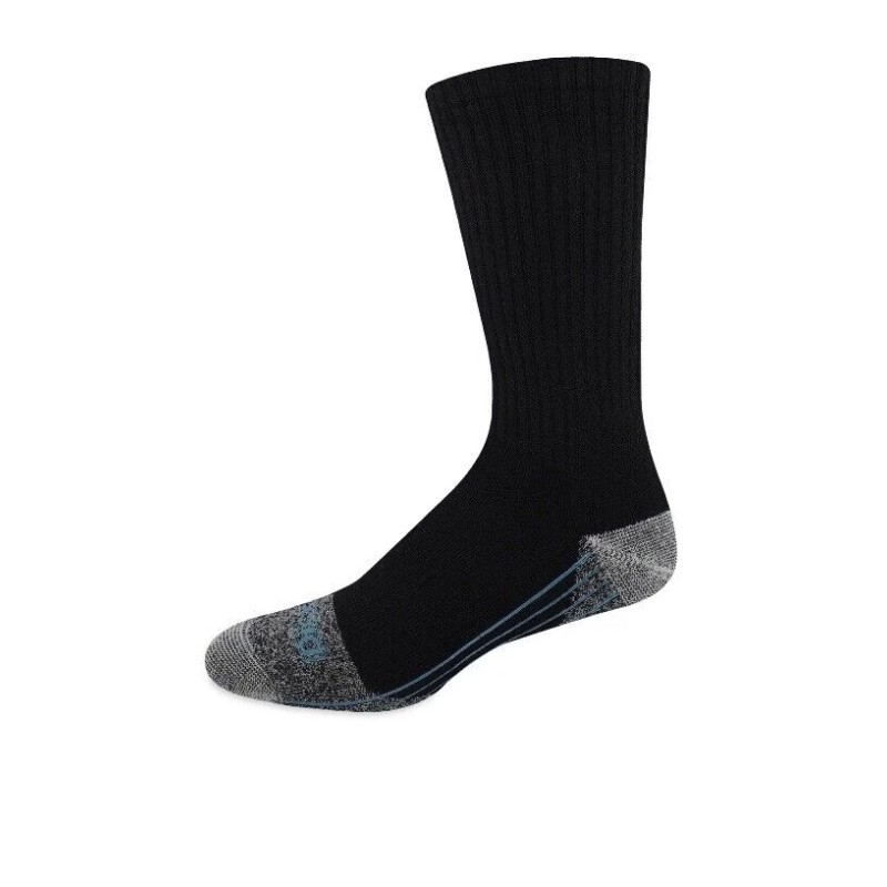 Genuine Dickies Dickies Mens Black Crew Performance WoolBlend Thermal Socks