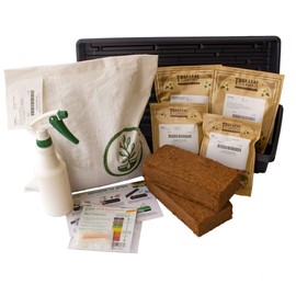 Handy Pantry Microgreens Growing Kit - Grow Micro Greens & Baby Salad - Soil Based Indoor Garden: Sunflower, Buckwheat, Pea & More