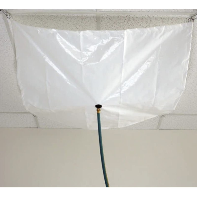 5' ft x 5' ft White Emergency Roof Leak Diverter