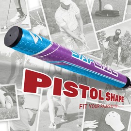 SAPLIZE Putter Grip, Midsize, Anti-Slip, Lightweight and Comfortable Golf Putter Grip, Purple