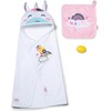 BABY born Hooded Towel Set with Unicorn and Rainbow Towel