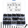 1120 Piece M3 Screws Set, Countersunk Screws Nuts Set, Threaded