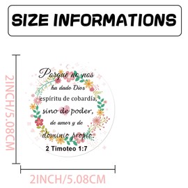 Remerabel 12 Pcs Acrylic Spanish Christian Keychain Tag 2 inch Flower Bible Verse Keychain Card Wreath Scripture Gifts Inspirational Key Ring Bag Pendant Gifts for Women Men