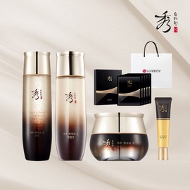Sooryehan [TV Product] Sooryehan Jau Luxury Jean Basic Set (Skin/Lotion/Cream/Anti-Cream/Mask) / [TV상품]수려한 자우 럭셔리 진 기초세트(스킨/로션/크림/안티크림/마스크)