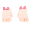 USB Heated Knitted Flap Gloves Half Finger 5V Winter Heating