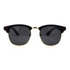Polarized Premium Sporty Iconic Half Rim Sunglasses Matte Black