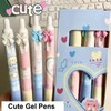 MOZXIRZ 4 Pcs Cute Retractable Pens Bowknot Gel Pens Soft