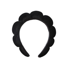 Diadema Skincare para Mujer para maquillaje y lavado facial, Negro                                                                                    