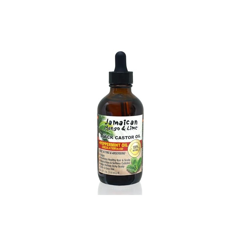 Peppermint Black Castor Oil by Jamaican Mango