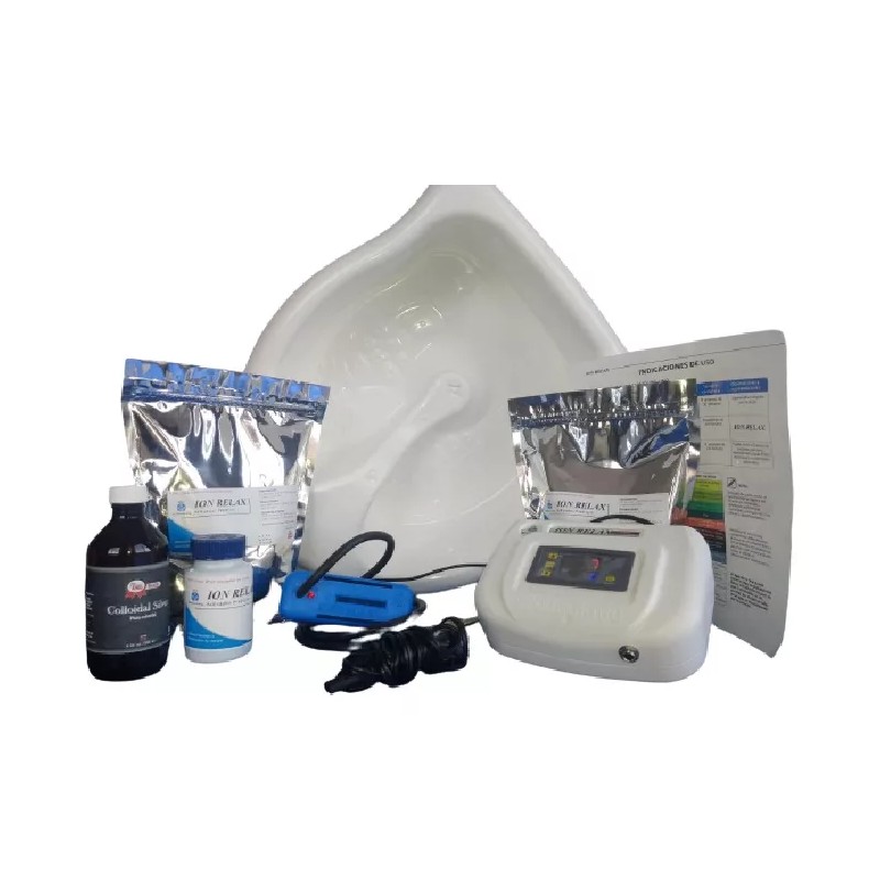 Technoking Pediluvio Desintoxicador Iónico Programable + Agua De Plata