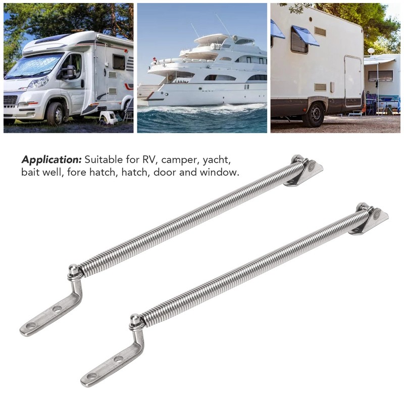 2pcs Hatch Support Spring 304 Stainless Steel 8 1/4in for