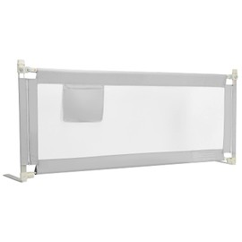 GLACER Bed Rail for Toddlers, 77” Extra Long, Height Adjustable Baby Bed Rail Guard with One-Side Lifting Design, Double Safety Locks, Safety Bed Guardrail for Kids with Side Storage Pocket (Classic)