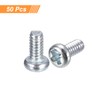 sourcing map #2-56x3/16" Pan Head Phillips Machine Screws, 50pcs Zinc