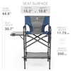 EVER ADVANCED Tall Folding Chair 30.7" Seat Height Directors Chair