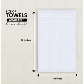 6 Pack Ecru Hand Towels 19”x36” – 480 GSM Ultra Soft & Quick Dry – Highly Absorbent 100% Cotton Towels for Bathroom, Spa, Salon & Daily Use