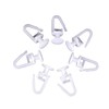 DWUENT 160pcs Plastic Curtain Hooks - 25mm Glider Hooks for